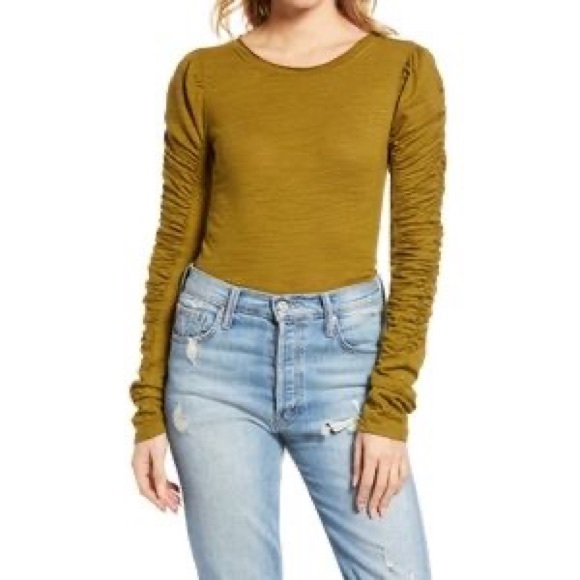 FREE PEOPLE natasha ruffle sleeve top - Picture 3 of 8